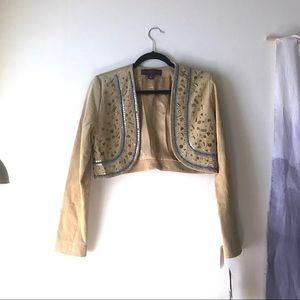 Margaret Godfrey suede bolero - Sz M
